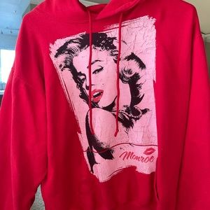 Red Marilyn Monroe Hoodie